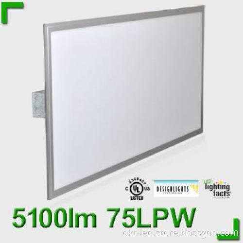 UL light panels 2*4ft 56W 65W 0-10V Dimmable DLC and UL